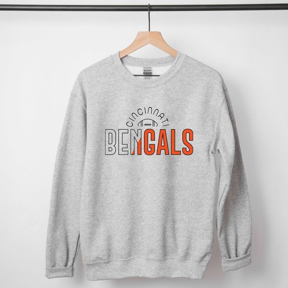 Cincinnati Bengals Sweatshirt, Bengals Sweatshirt, Cincinnati Bengals Crewneck - Picture 2 of 2